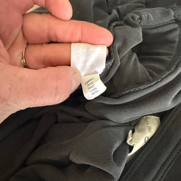 Lou & Grey Short Romper Modal Green Button down Sleeveless Size Small - Picture 9 of 13